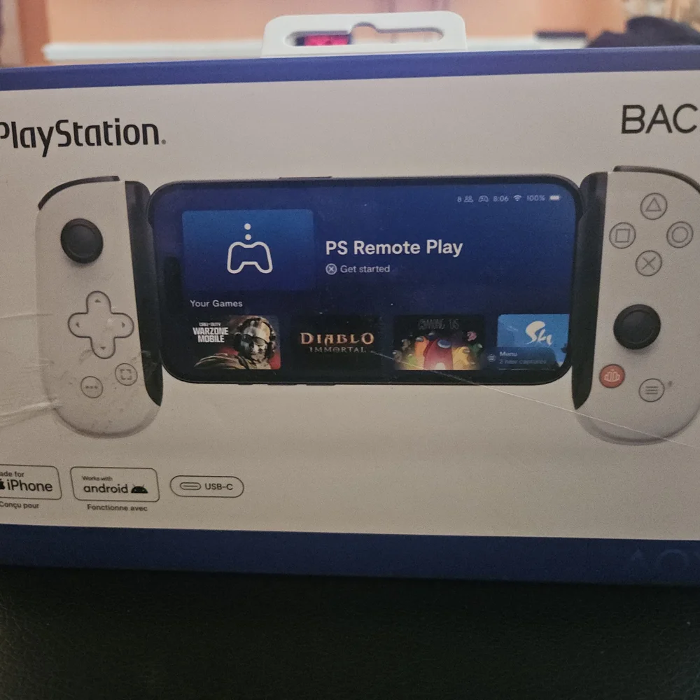 Sony White Gaming Controller for iPhone and Android